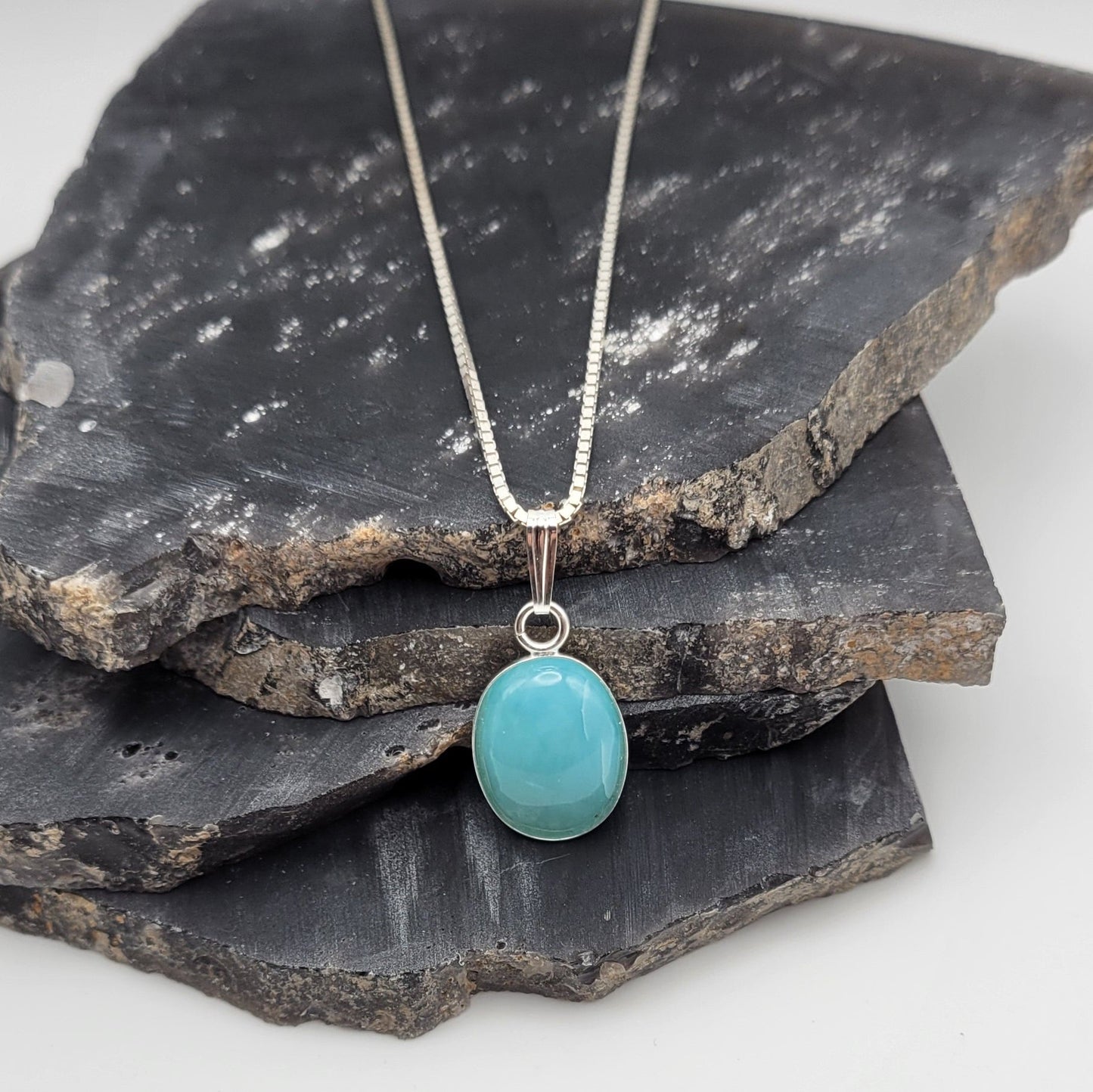 Ocean Picture Stone Pendant