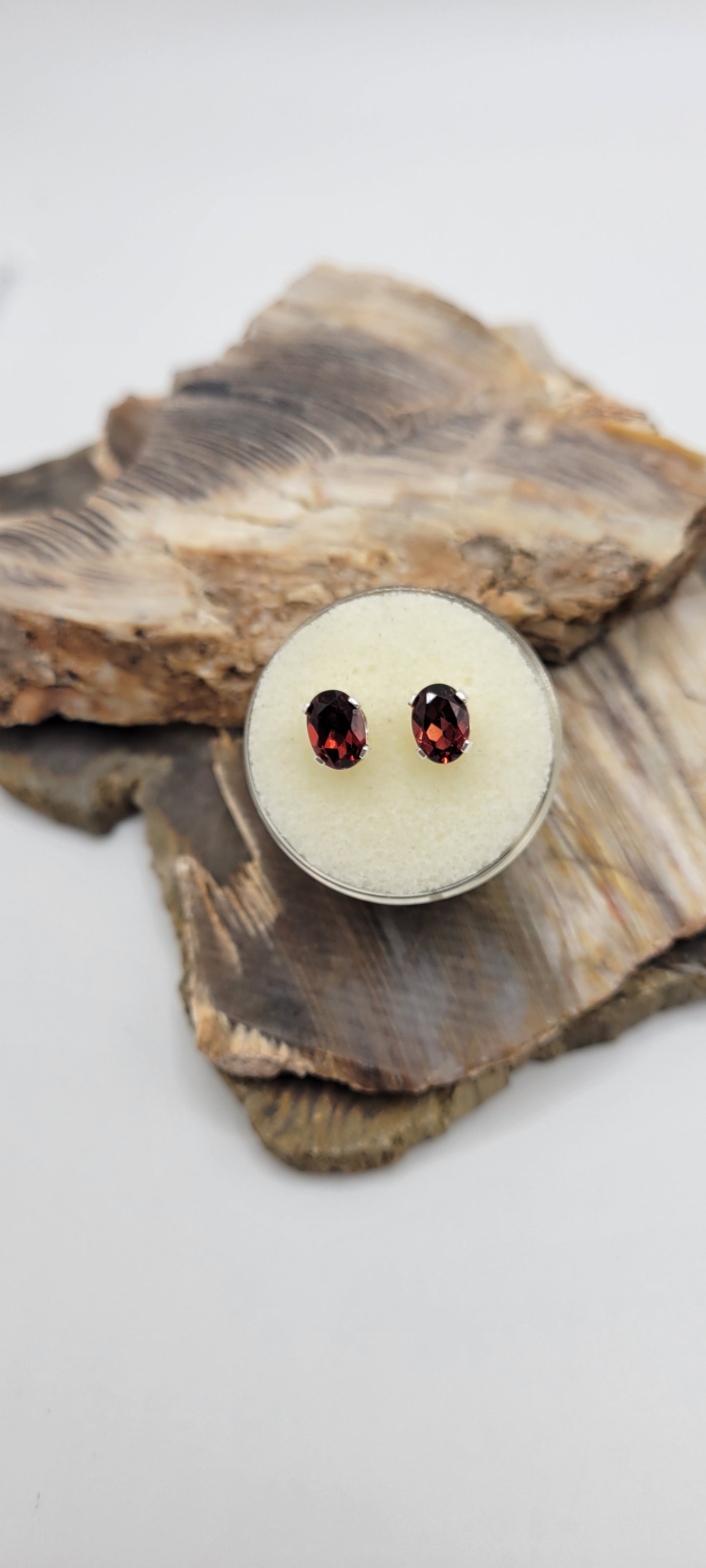 Red Garnet Earring