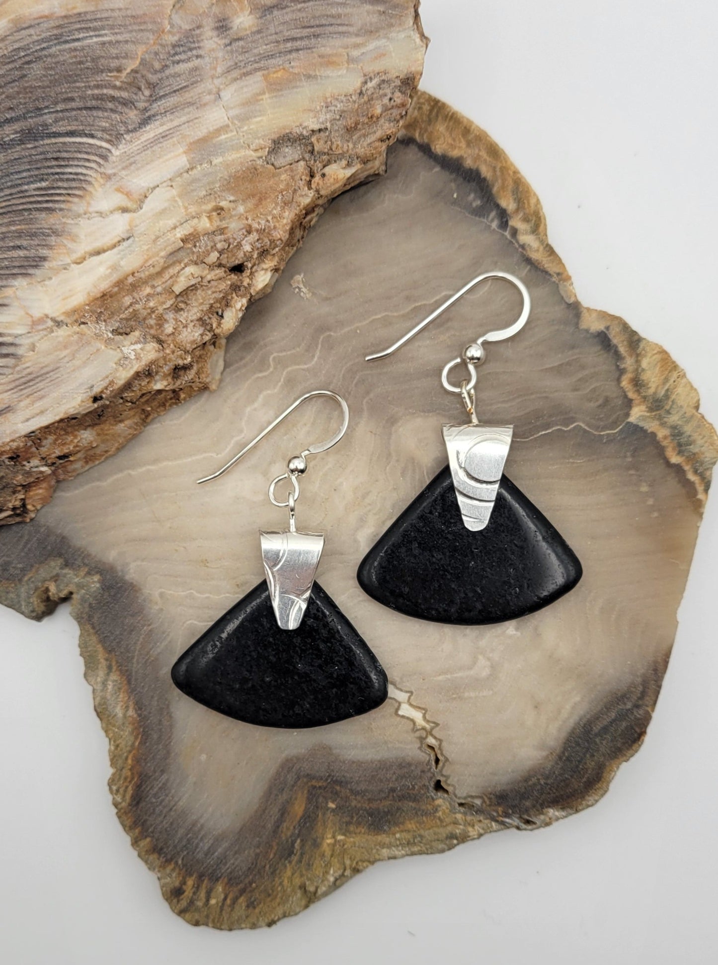 Black Jade Earrings