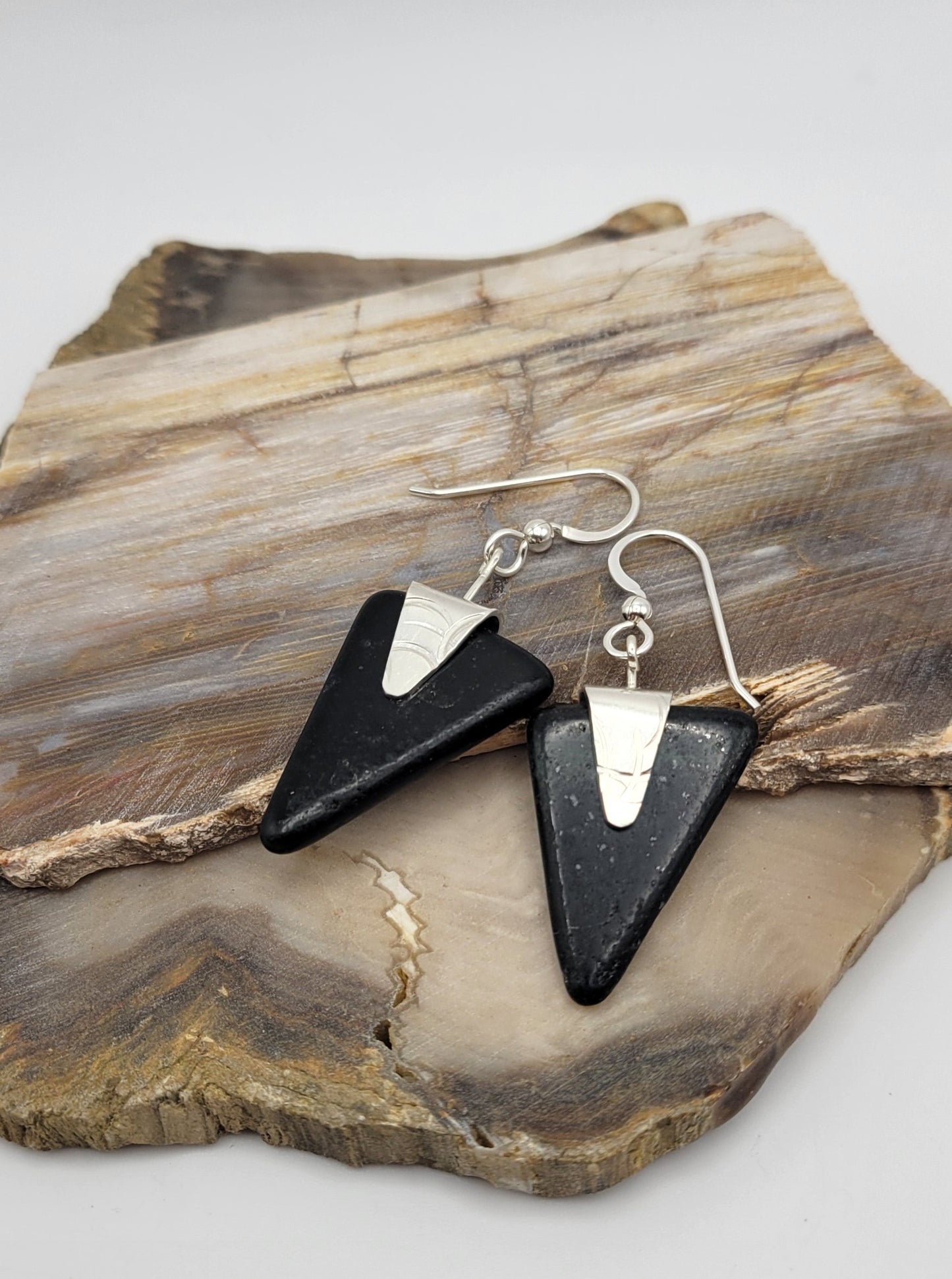 Black Jade Earrings