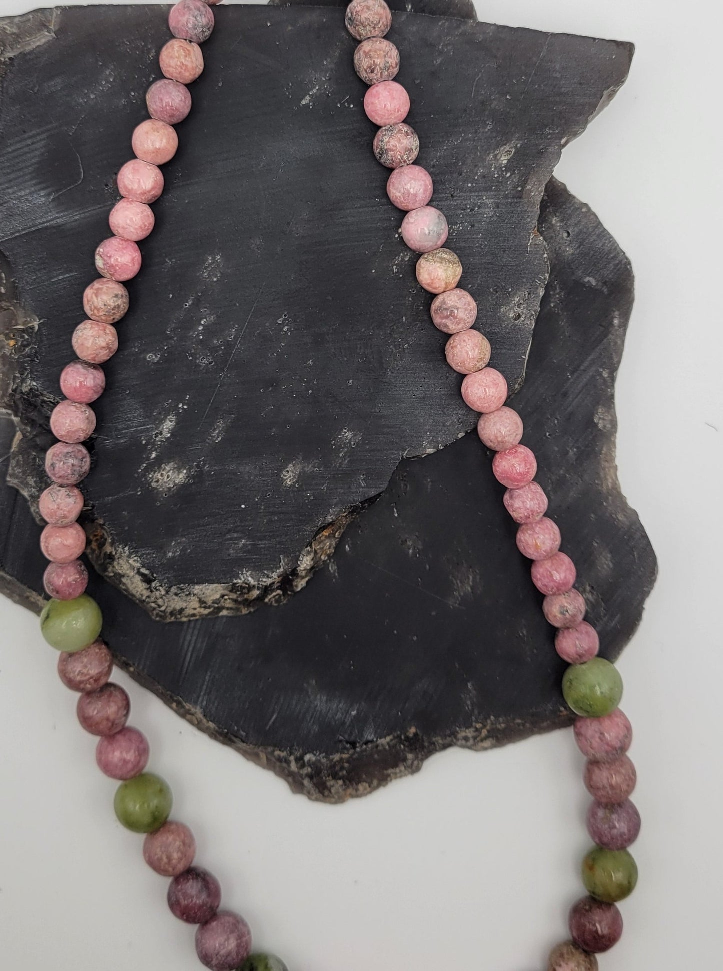 Rhodonite & Serpentine Necklace