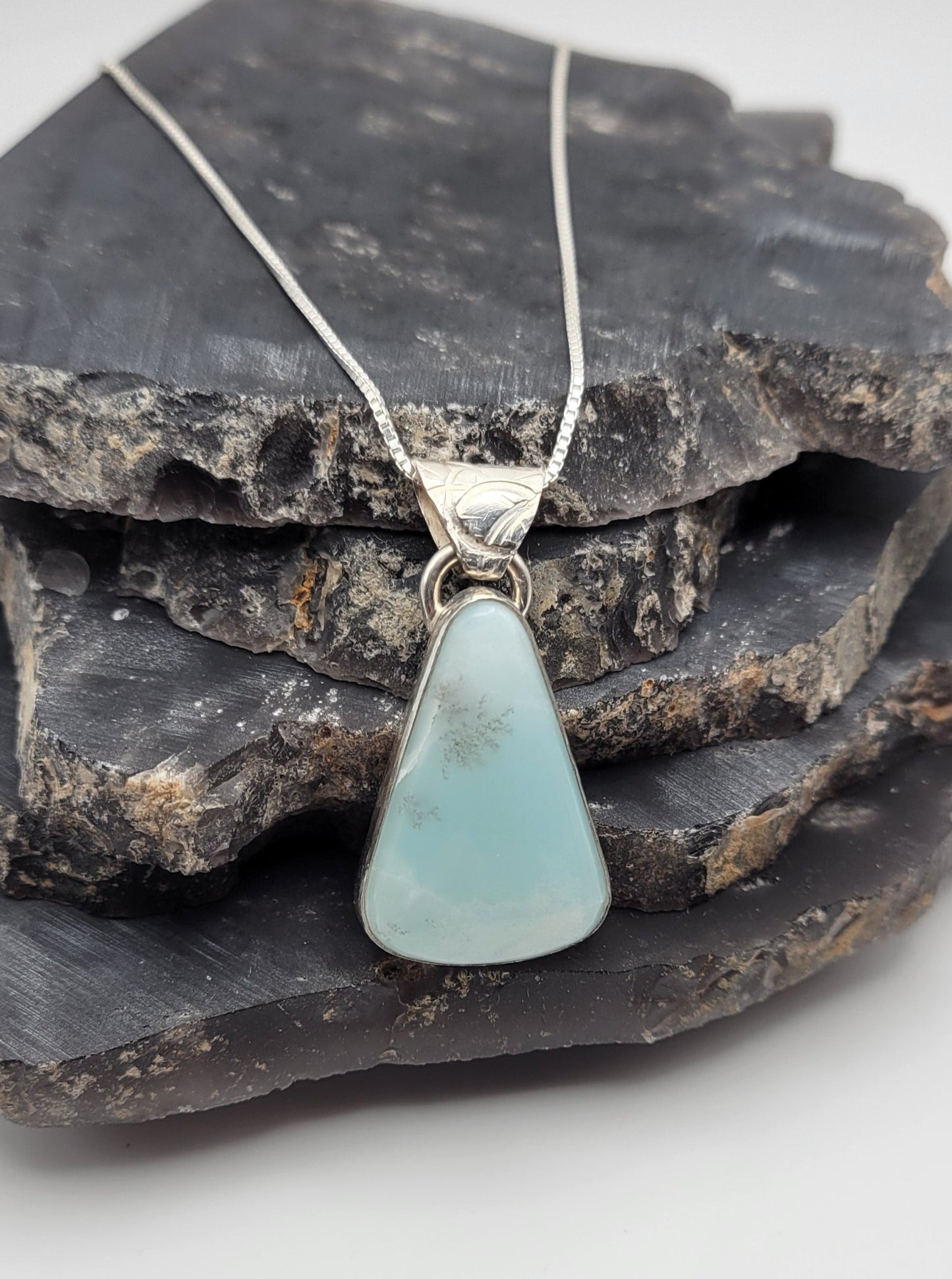 Ocean Picture Stone Pendant