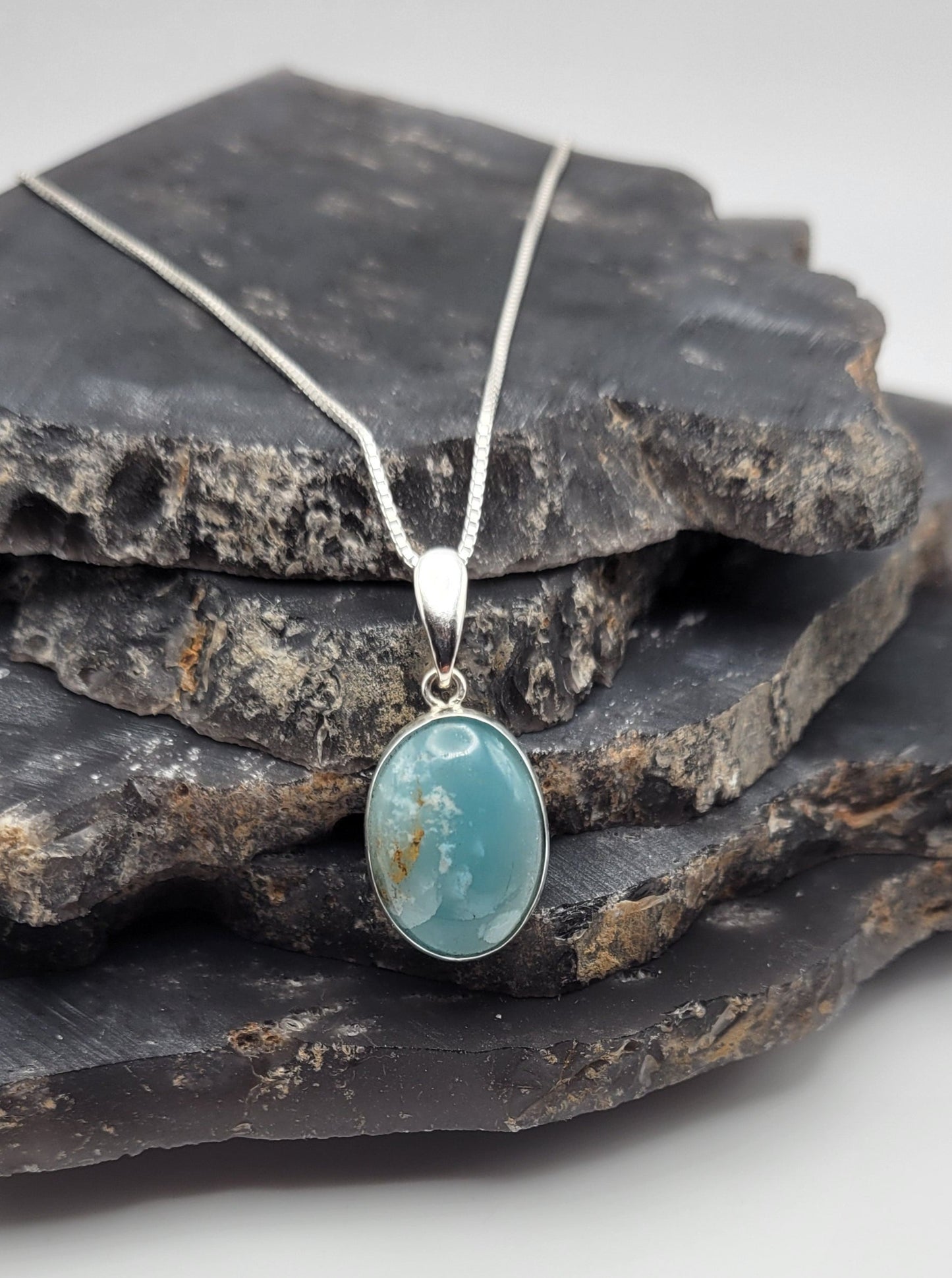 Ocean Picture Stone Pendant