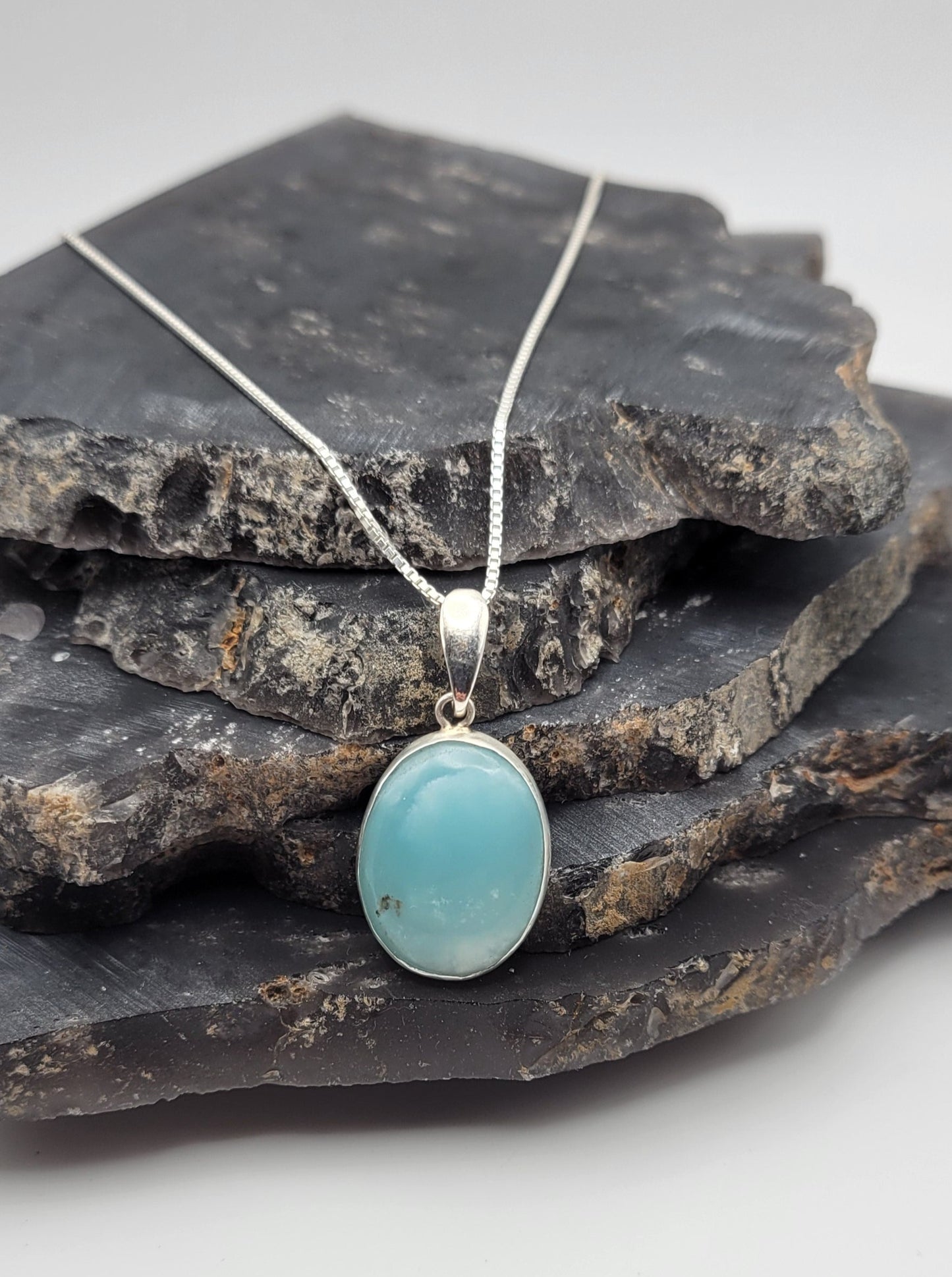 Ocean Picture Stone Pendant