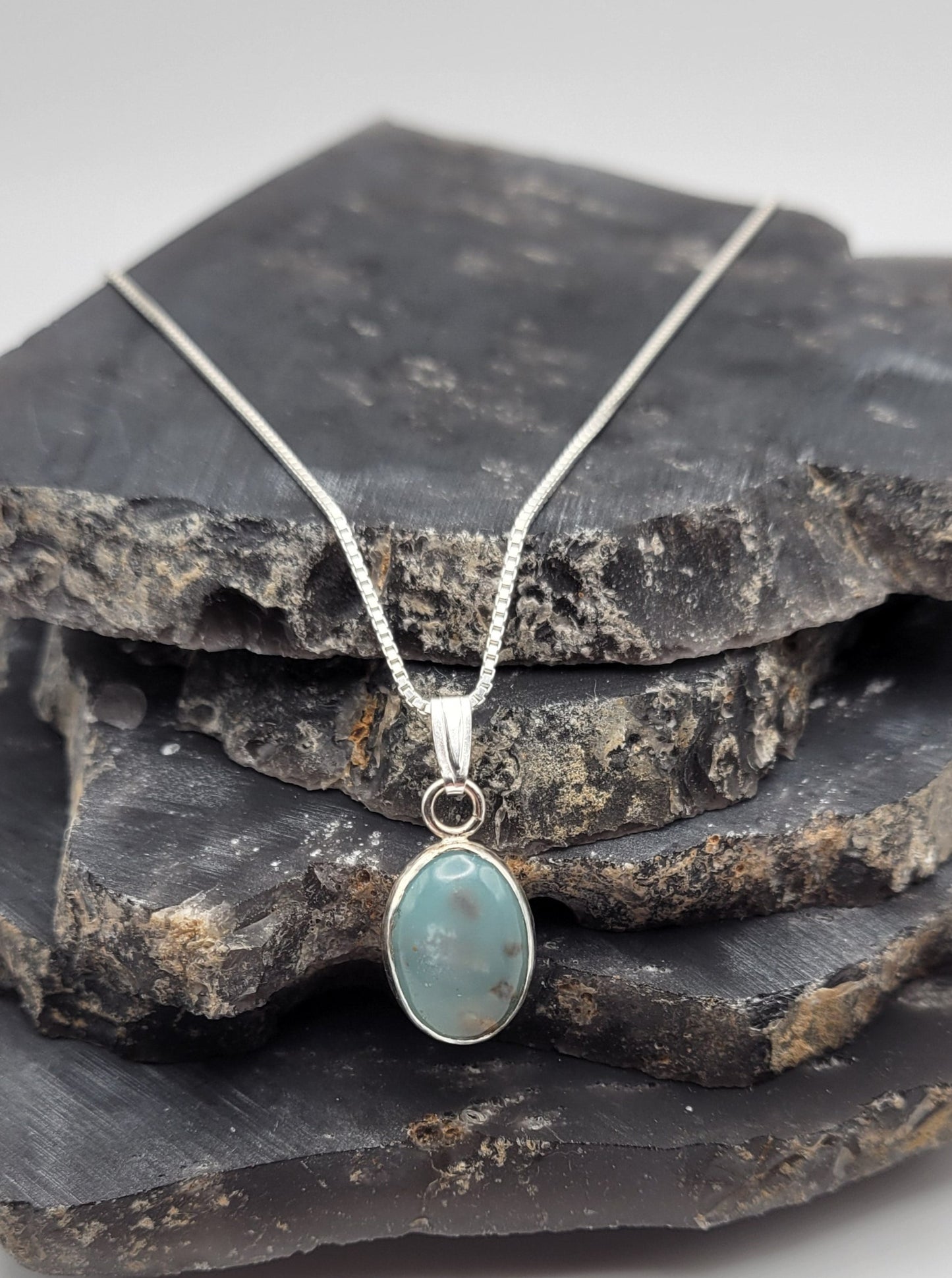Ocean Picture Stone Pendant