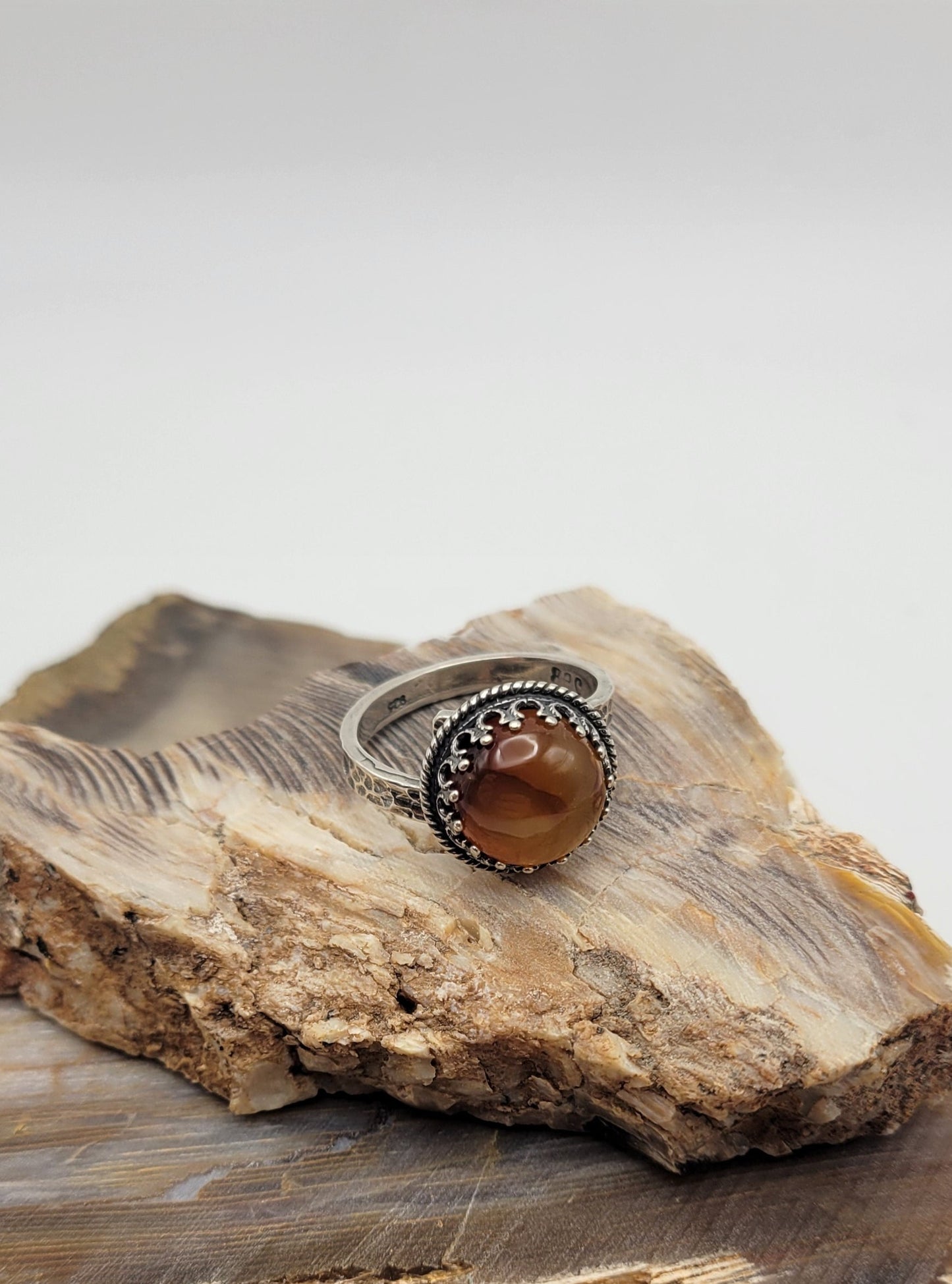 Round Carnelian Ring