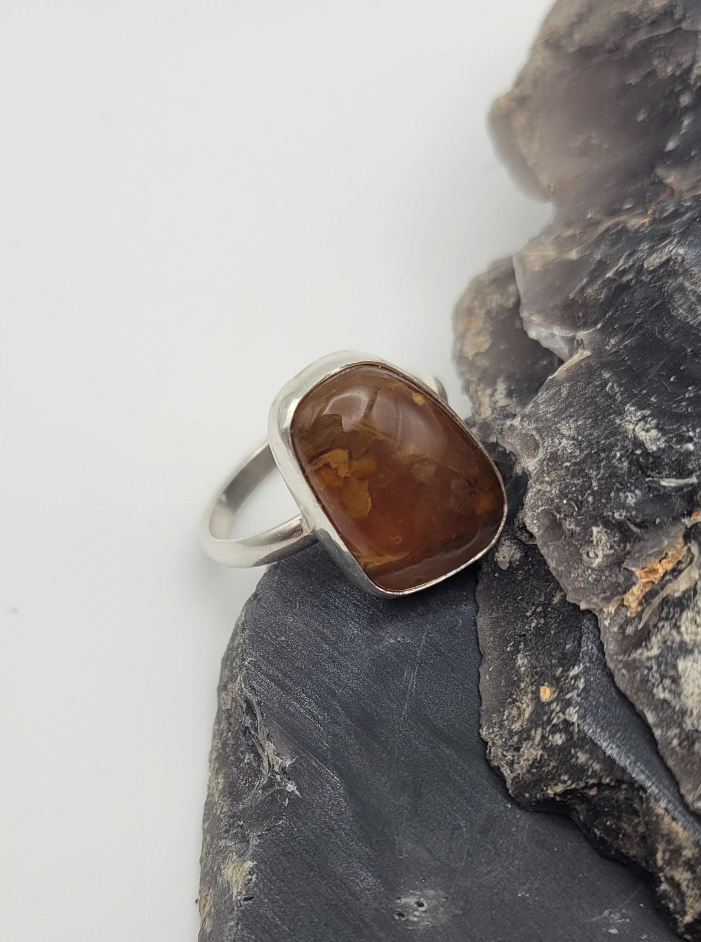 Freeform Carnelian Ring