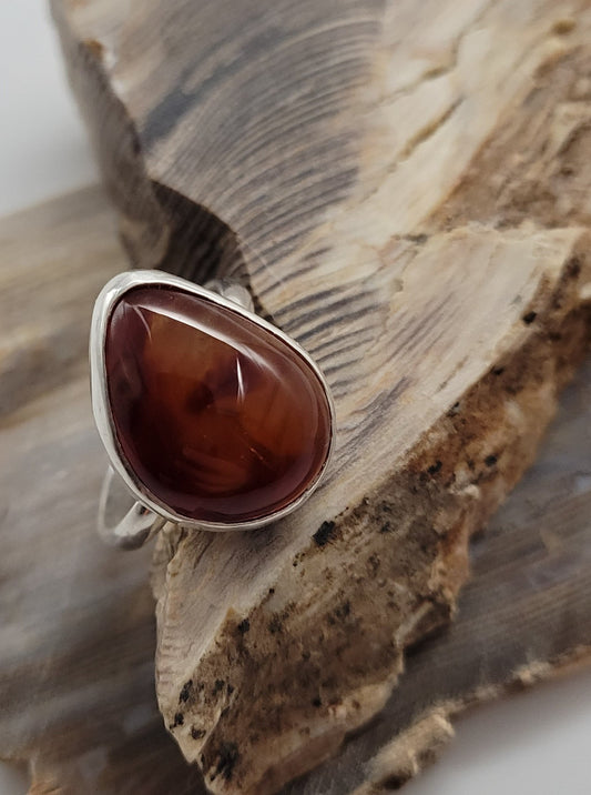 Freeform Carnelian Ring